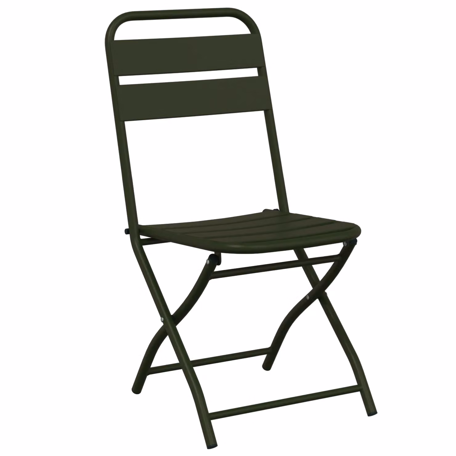 Berkfield Home Folding Garden Chairs, 2 Pack, Dark Green, W/D/H: 42 x 35 x 82 cm – 3
