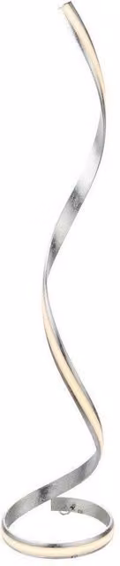 Netlighting Aria Integrated LED Floor Lamp in Silver and White Acrylic