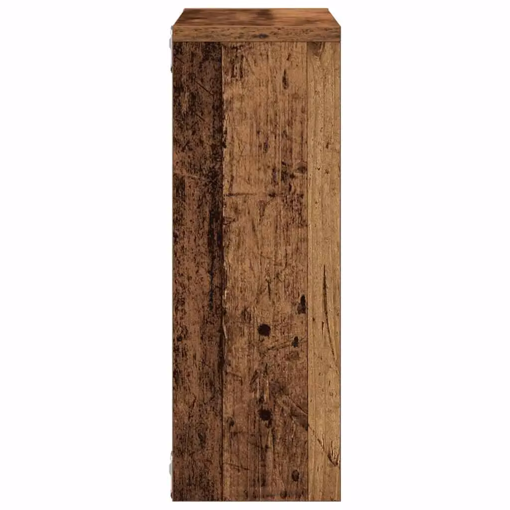 Berkfield Home Old Wood Wall Shelf in Brown, W/D/H: 45 x 16 x 45 cm – 3