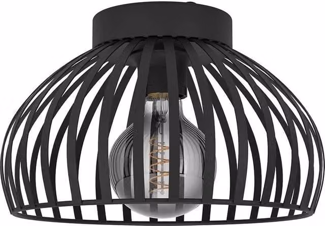Eglo Mogano Black Wireframe Flush Ceiling Light, Diameter: 28 cm – 1