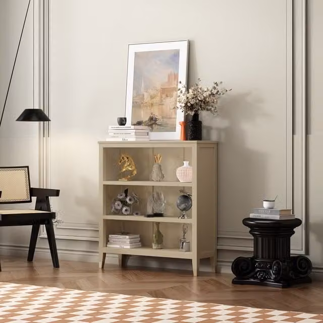Cabinet Bits Palazzi Bookcase in Clay with Adjustable Shelves and Back Panel