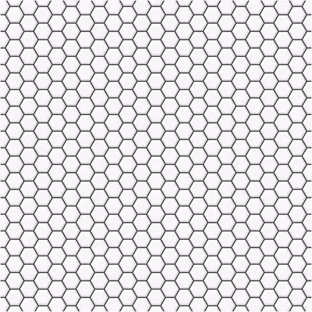 Graham & Brown Contour Hexagon Lattice Wallpaper in Petrol and White, W: 52 cm x H: 1000 cm