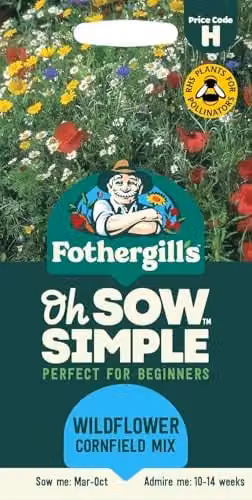 Mr Fothergill's Oh Sow Simple Wildflower Cornfield Mix Multicolour Flower Seeds
