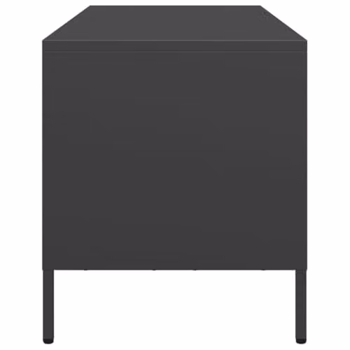 vidaXL Industrial Style TV Cabinet in Black Matt Metal, W/D/H: 101.5 x 39.0 x 43.5 cm – 5