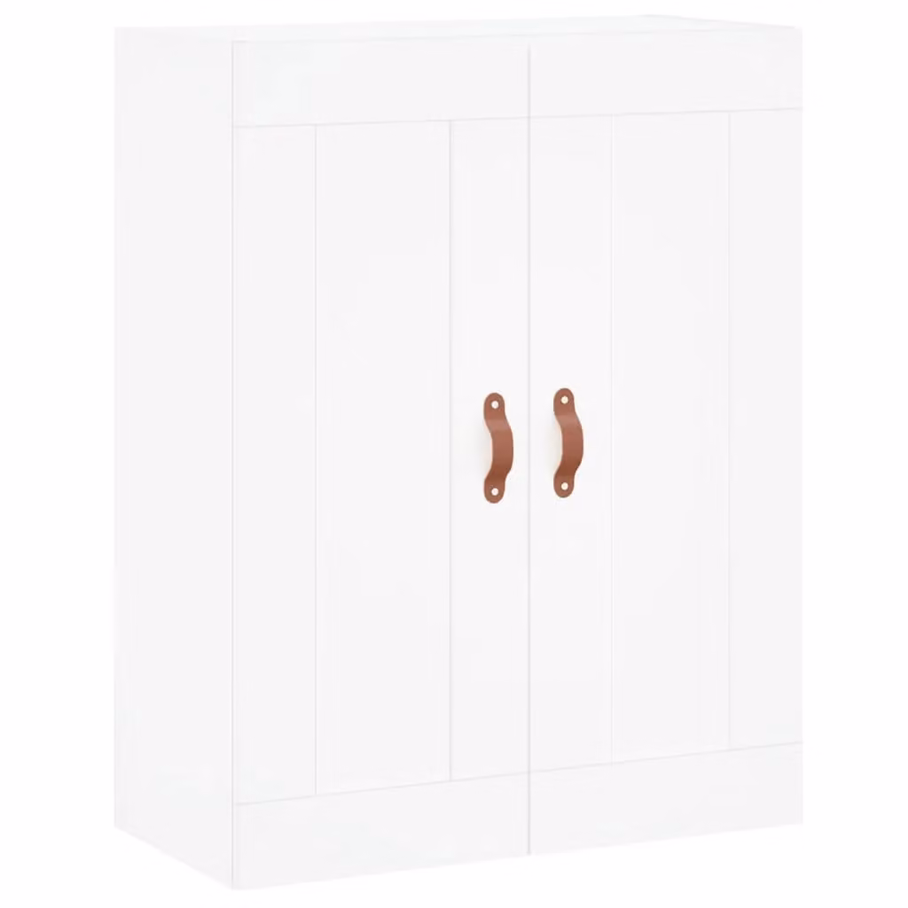 Berkfield Home White Wall Mounted Cabinet with Hinged Doors and Internal Shelves, W: 69.5 cm, D: 34 cm, H: 90 cm – 2