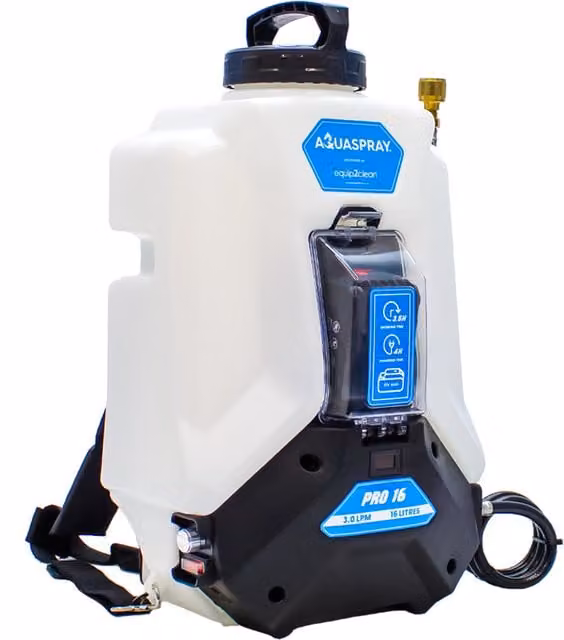 Kiam Products Aquaspray Pro 16L Battery Operated Water Spray Backpack - Blue