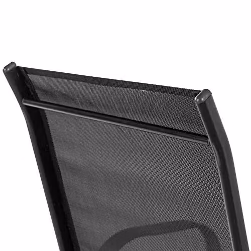 Harbour Housewares Texteline Canvas Garden Chair Set, 2 Piece, Black – 4