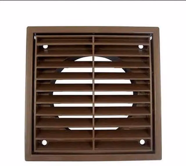 Airvent Fixed Grille 100mm in Brown Plastic