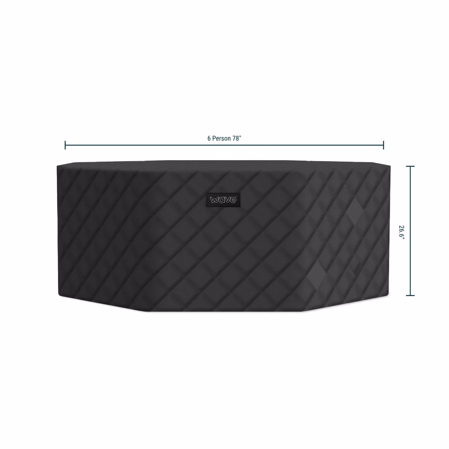 Wave Spas Wave Aegean Octagonal Thermal Hot Tub Cover, Energy-Saving Insulated, Black – 2