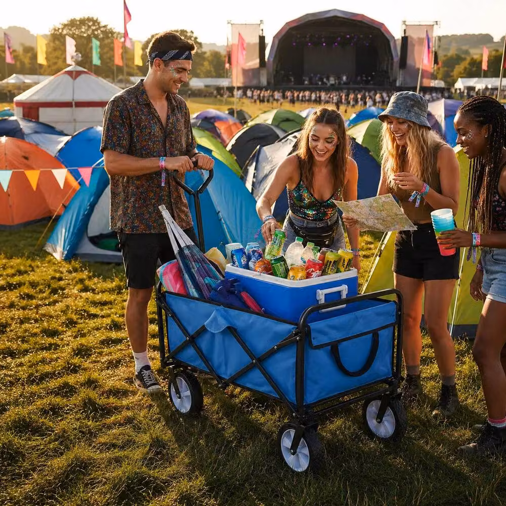 Monstershop All-Terrain Festival and Beach Drinks Trolley in Blue – 2