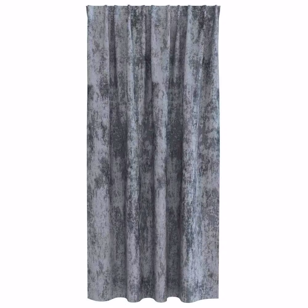 Berkfield Home Velvet Eyelet Curtains, 2 Pack, Silver Grey, H 175 cm x W 140 cm – 4