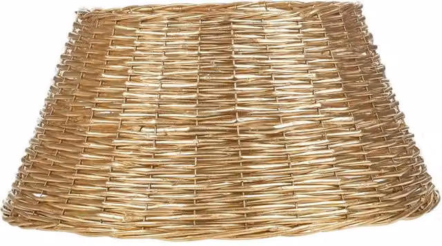SPETLEK Gold Christmas Natural Large Willow Wicker Woven Rattan Tabletop Decoration, W: 100 cm, D: 60 cm – 1