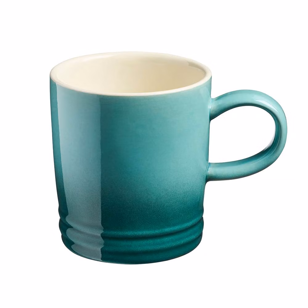 Cooks Professional 4 Piece Stoneware Tea and Coffee Mug Set, 240ml, Turquoise and Petrol – 2