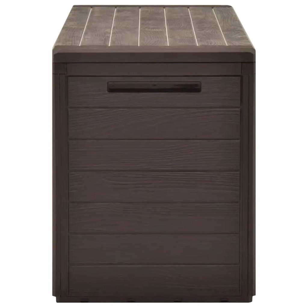 Berkfield Home Garden Storage Box in Brown, W/D/H: 116 x 44 x 55 cm – 3