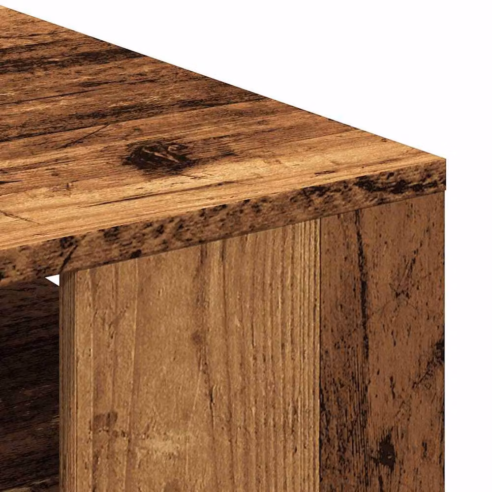 Berkfield Home Old Wood Coffee Table in Brown, W/D/H: 55 x 55 x 42 cm – 6