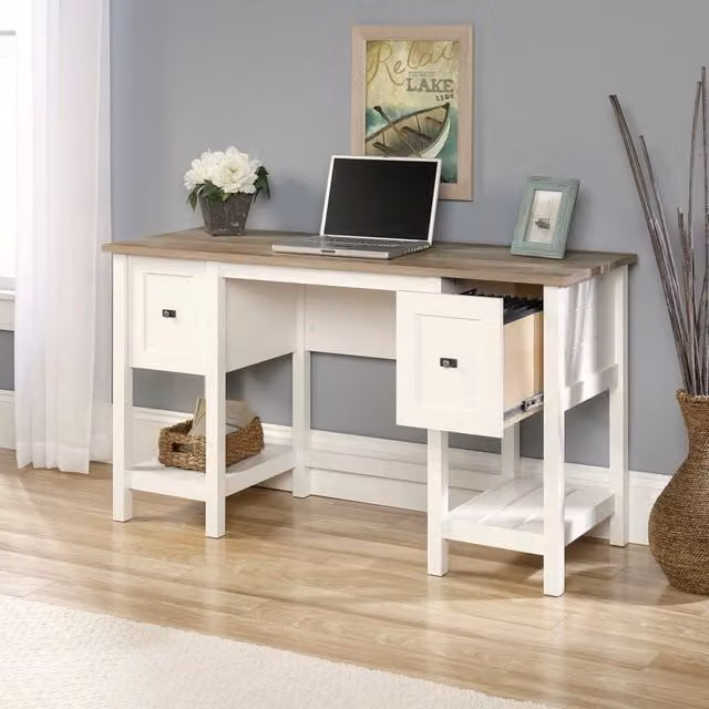 Teknik Classic Shaker Style Writing Desk in White