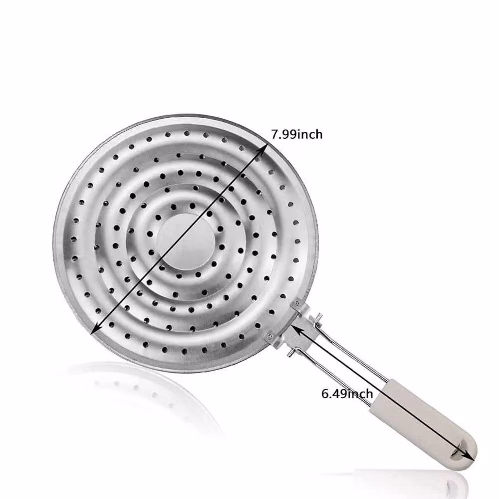 EONLION Hanging Stainless Steel Heat Diffuser in Silver, 100 cm – 1