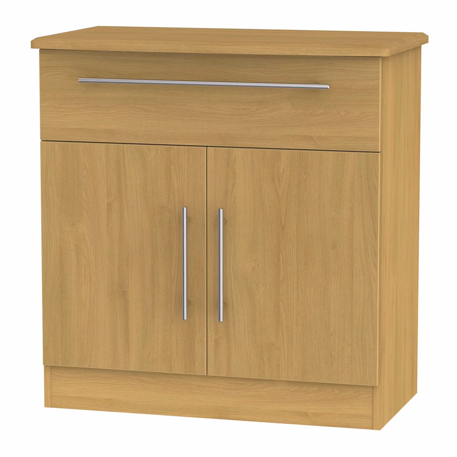 Ready Assembled 2 U Carlton Natural Wood Sideboard with 1 Drawer and 2 Doors – 2