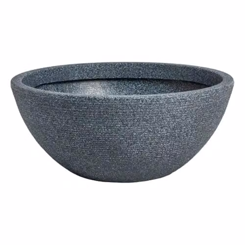 Strata Small Valencia Planter Bowl in Grey for Tabletop Use
