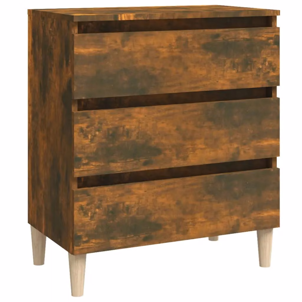 Berkfield Home Smoked Oak Sideboard in Brown, W/D/H: 60 x 35 x 69 cm – 2