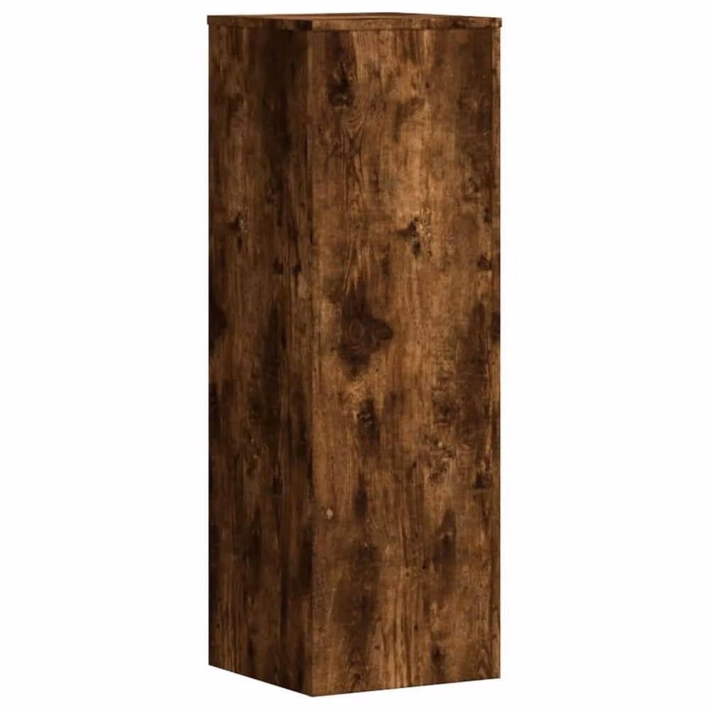 Berkfield Home Smoked Oak Plant Stand in Brown, W/D/H: 33 x 33 x 100 cm – 3