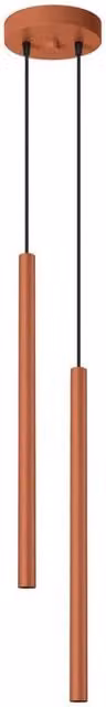 Sollux Lighting Modern Red Metal Pendant Lamp W/D/H: 104 x 15 x 15 cm