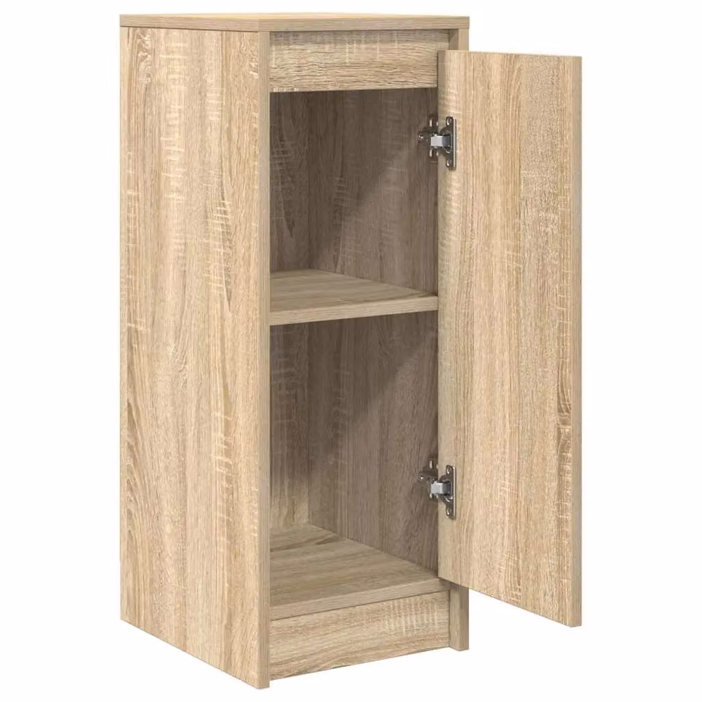 Berkfield Home Sonoma Oak Sideboard in Brown, W/D/H: 29.5 x 34 x 76 cm – 2