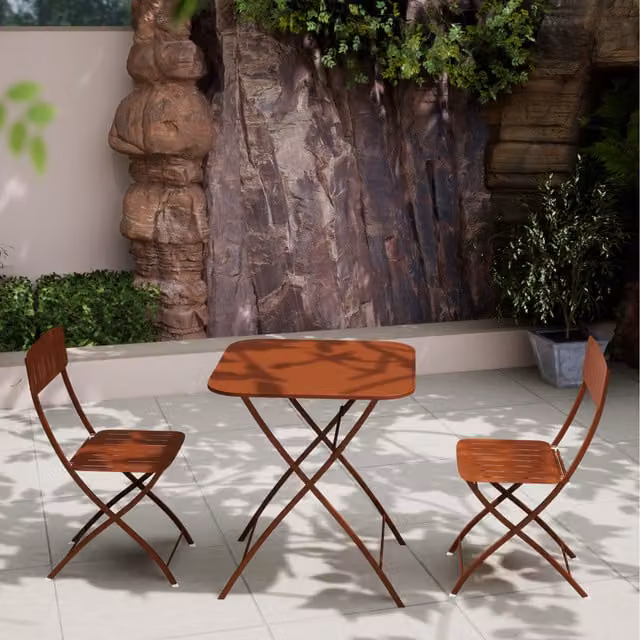 Royalcraft Venice 2 Seater Folding Bistro Set in Orange