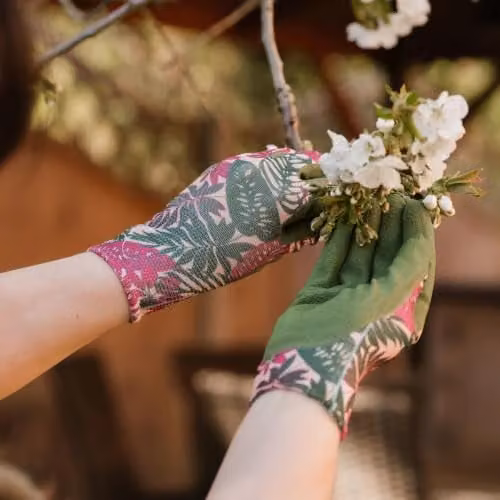 Kent & Stowe Ladies Lightweight Breathable Floral Gardening and Weeding Gloves, 3 Pack, Small, Multicolour – 5