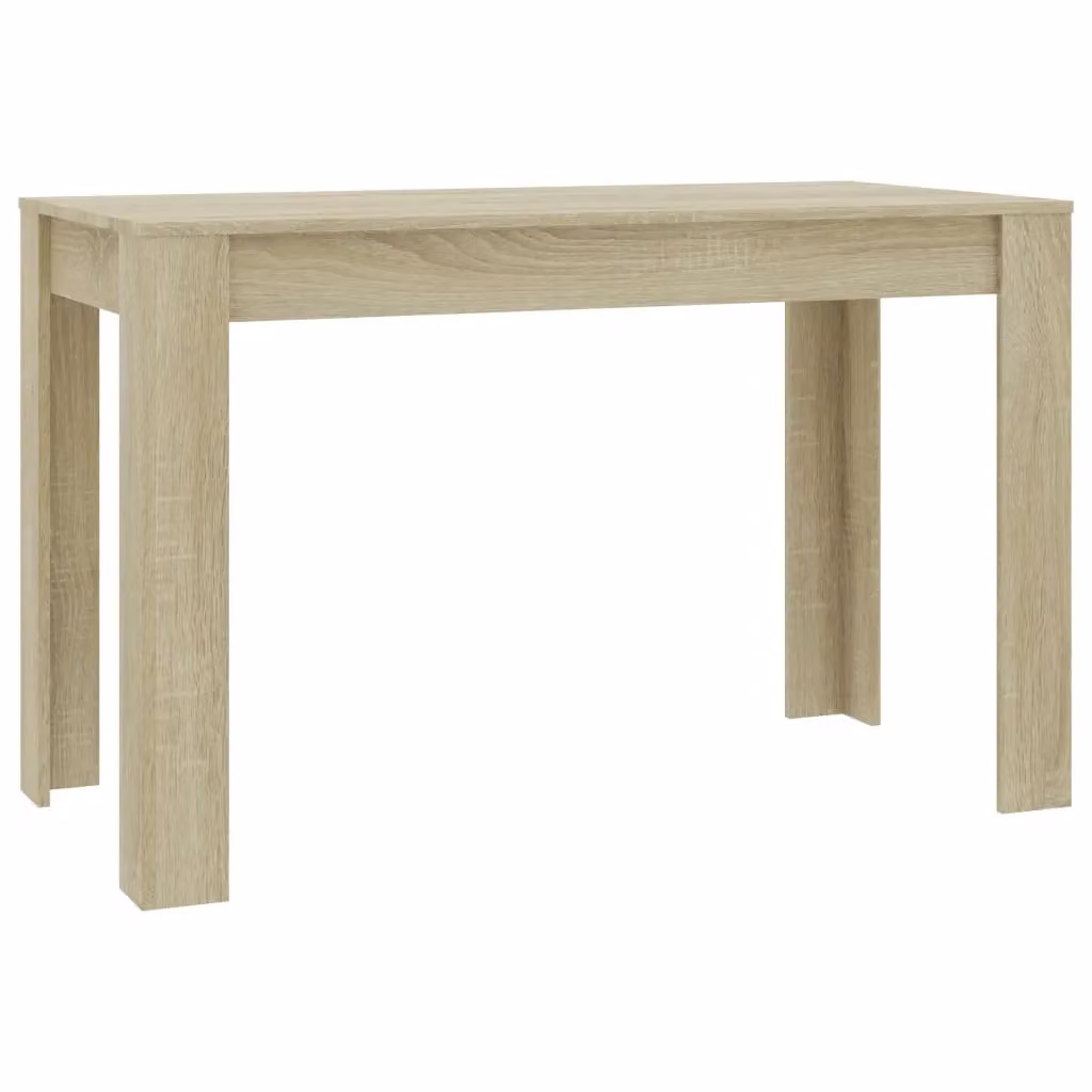Berkfield Home Sonoma Oak Dining Table in Brown, W/D/H: 120 x 60 x 76 cm – 2