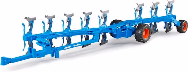 Bruder LEMKEN Vari-Titan Semi-mounted Reversible Plough Playset Model, Blue, 1:16 Scale