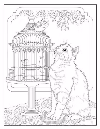 Dover Creative Haven Cats Colouring Book – 2