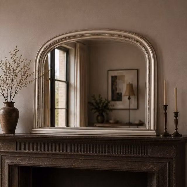 Yearn Modern Tabletop Mirror in Silver or Gold