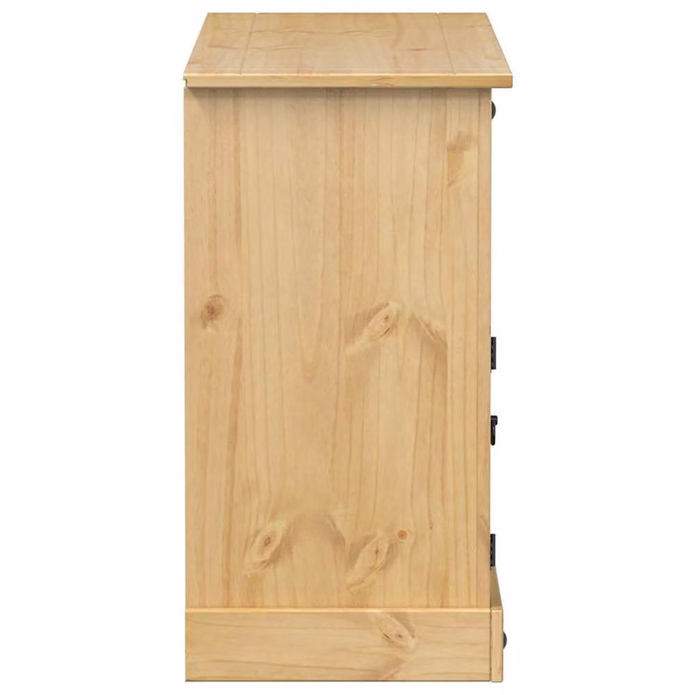 Berkfield Home Corona Sideboard in Light Brown Solid Pine Wood, W/D/H: 112 x 40 x 75 cm – 2