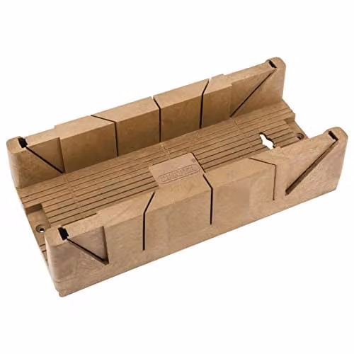 Draper Precision Mitre Box Wood Angle Cutting Guide, Black, W/D/H: 360 x 165 x 90 mm – 1