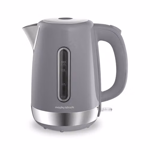 Morphy Richards Equip Stainless Steel Jug Kettle with Removable Limescale Filter, Grey, 1.7 l – 1
