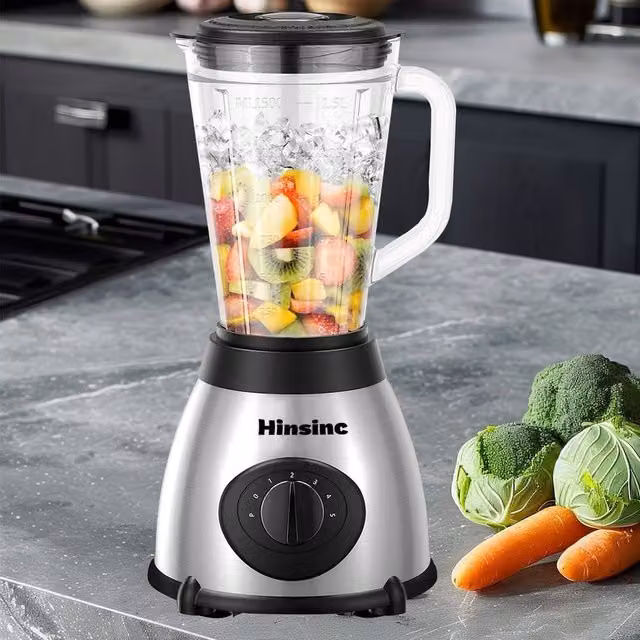Ventryn 1.5L Smoothie Maker and Blender with Food Processor Function in Silver