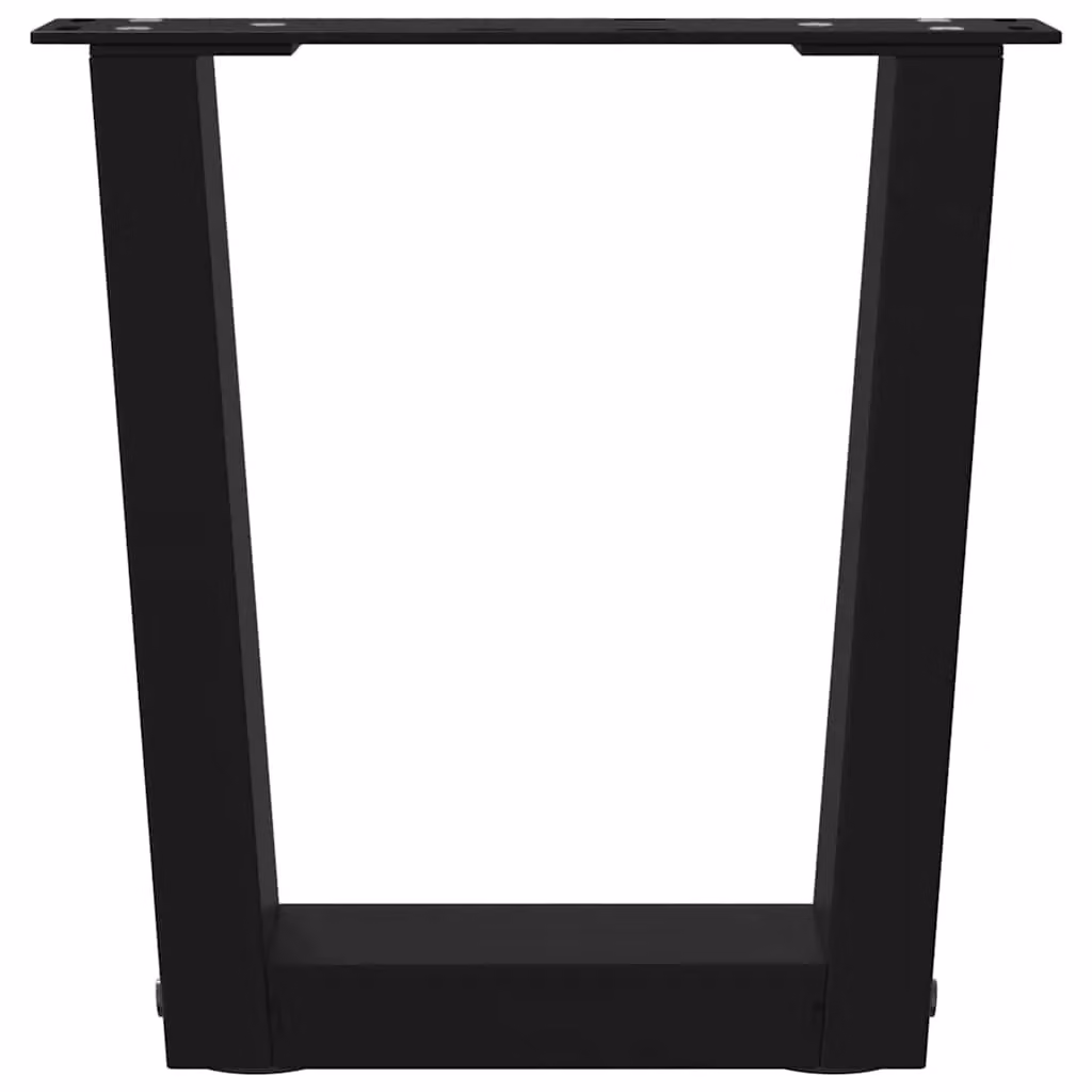 Berkfield Home V-Shape Dining Table Legs, 2 Pieces, Black Steel, W: 40 cm, H: 30-31.3 cm – 4