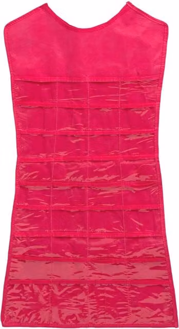 Orsina Verti Pink Fabric Wall Jewellery Organiser