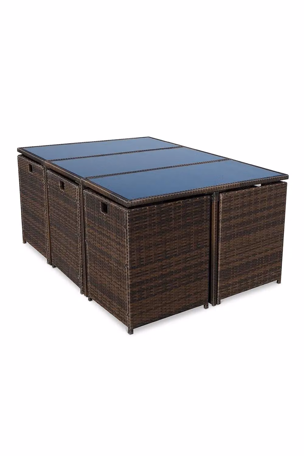 Royalcraft Cannes 10 Seater Brown Rattan Cube Garden Set – 3