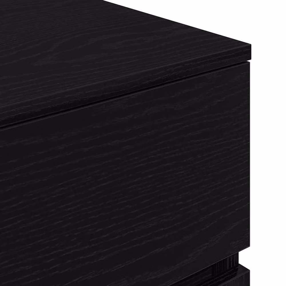 Berkfield Home Durable Bedside Cabinet with 3 Drawers, Black, W/D/H: 39 x 35 x 65 cm – 4