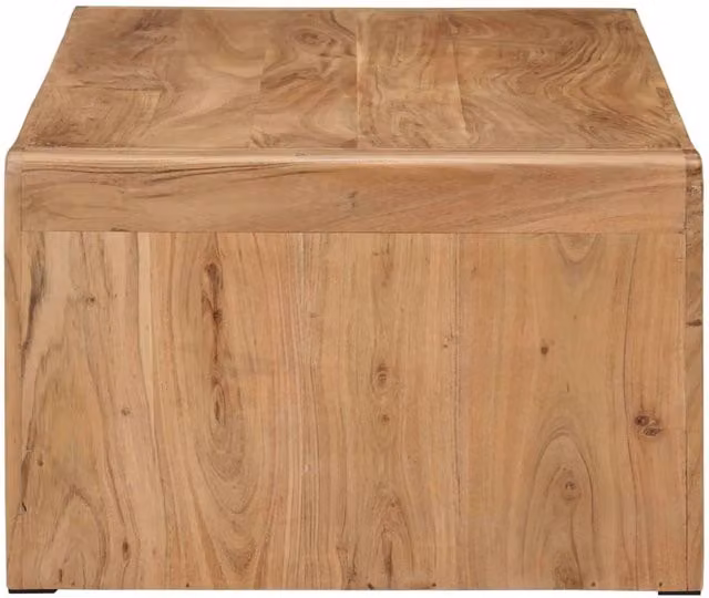 Berkfield Home Beautiful Coffee Table in Brown Solid Acacia Wood W/D/H: 110 x 55 x 35 cm
