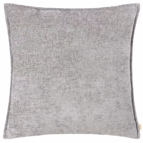 Evans Lichfield Buxton Grey Chenille Reversible Square Cushion, W/D/H: 50 x 50 x 50 cm – 1