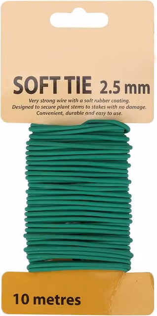 Neel Blue 2.5mm Plastic-Coated Garden Twist Plant Ties, 10 Metres, Green – 1