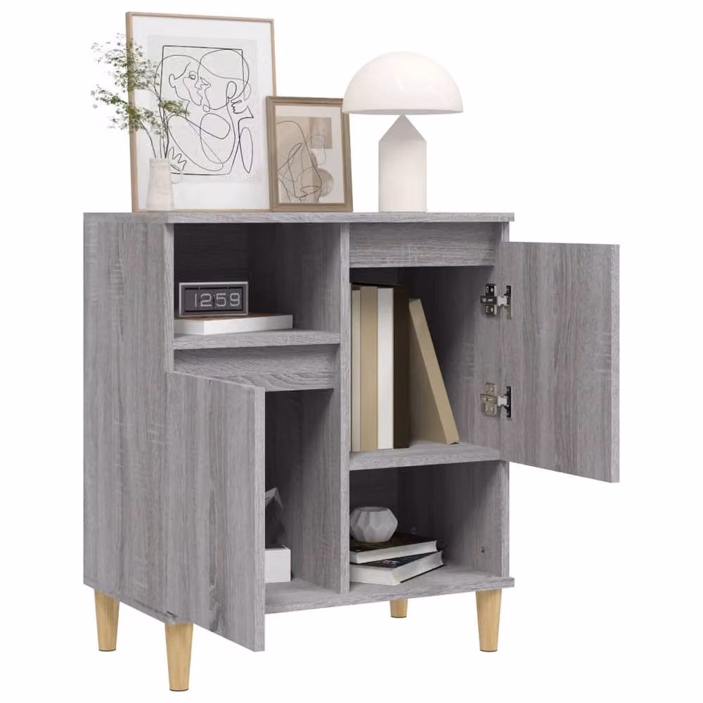 Berkfield Home Grey Sonoma Sideboard in Engineered Wood, W/D/H: 60 x 35 x 70 cm – 3