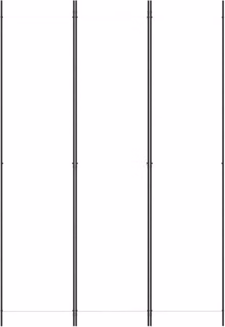 Berkfield Home 3-Panel Room Divider in White, W: 150 cm, H: 220 cm