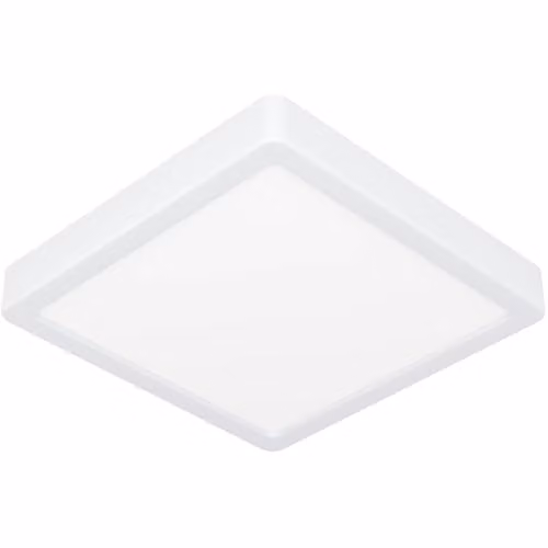 Loops Modern Square LED Ceiling Light in White or Black, 10.5W, for Hallway and Living Room Use