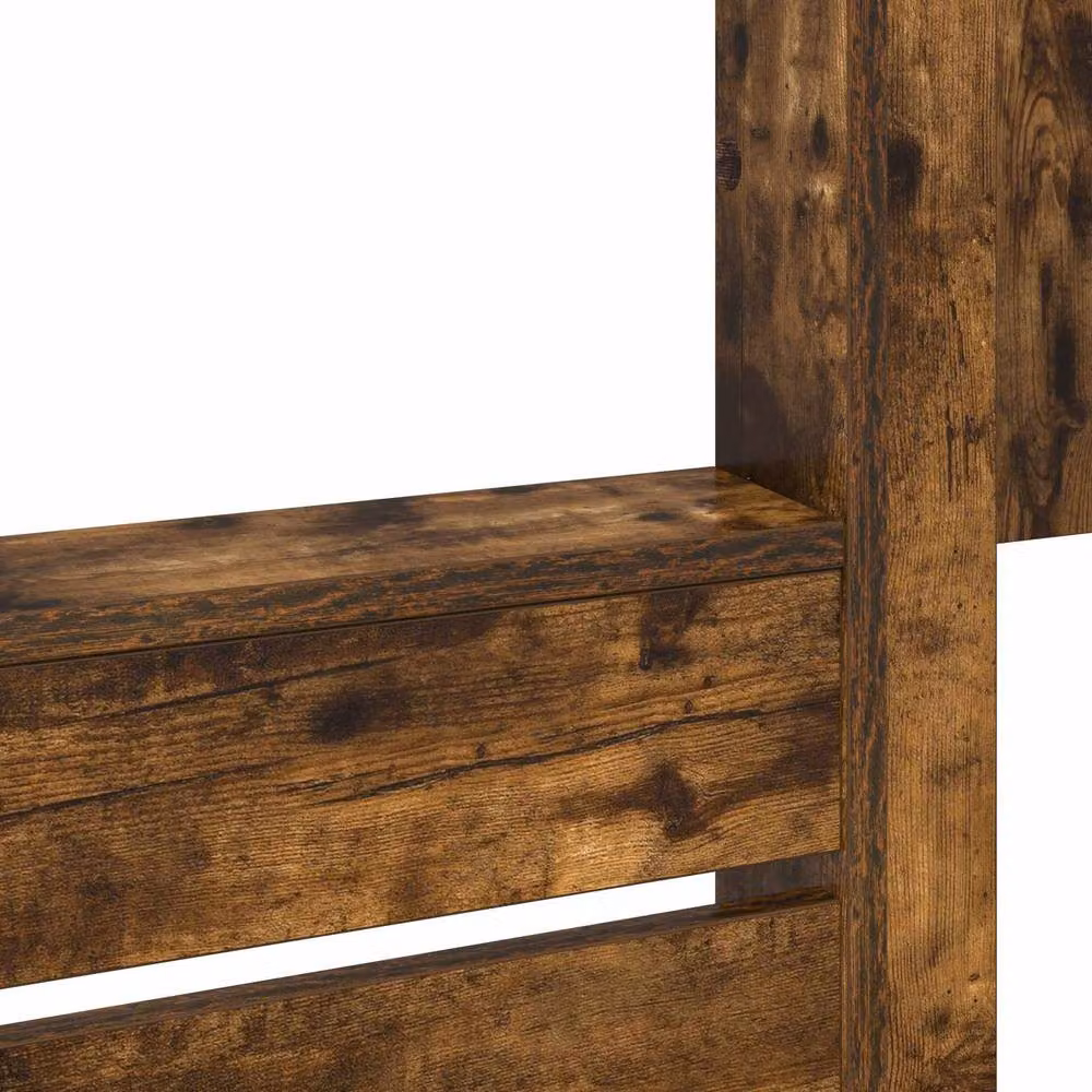 Berkfield Home Modern Bunk Bed for Kids in Smoked Oak Brown, W/D/H: 90 x 200 cm – 5
