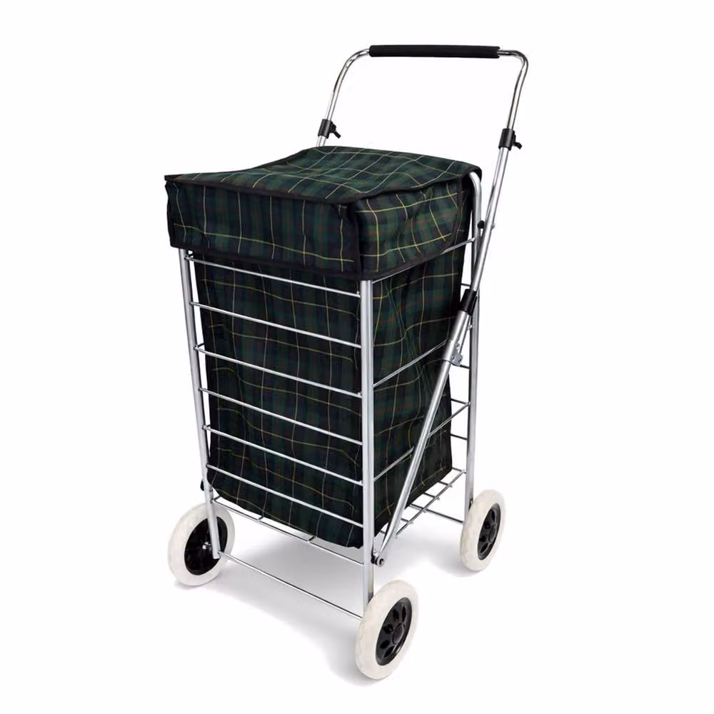 Oypla 4 Wheel Folding Shopping Trolley Bag in Black – 2