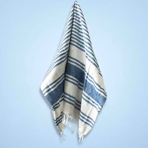 Serenityy Hamman Spa Towel in Blue, W/D/H: 90 x 90 x 170 cm – 2